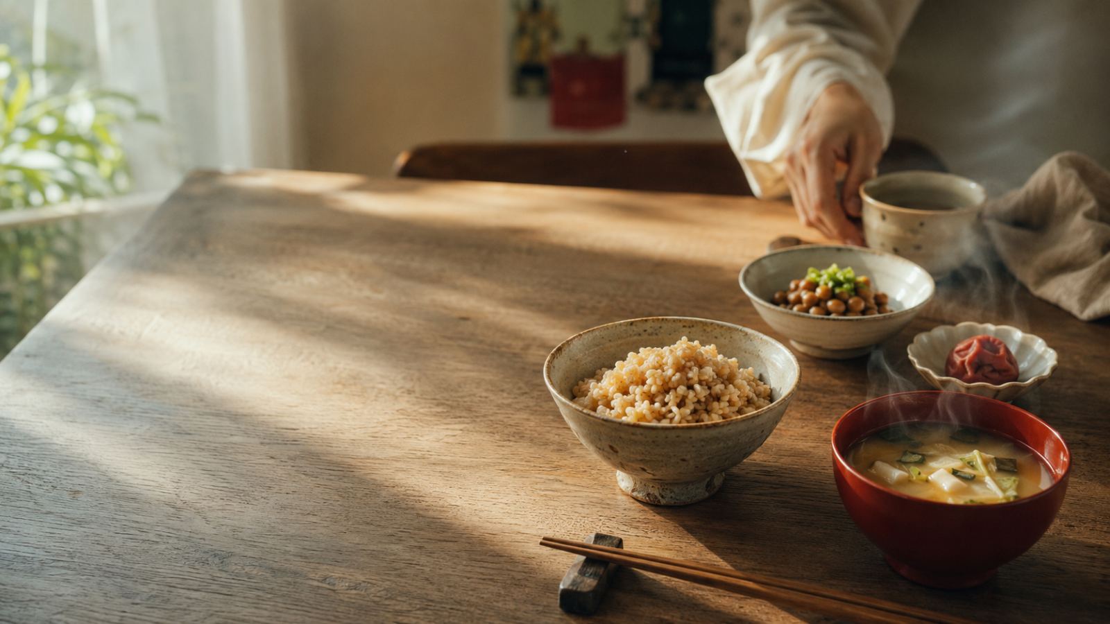 日本の伝統食が並ぶ食卓