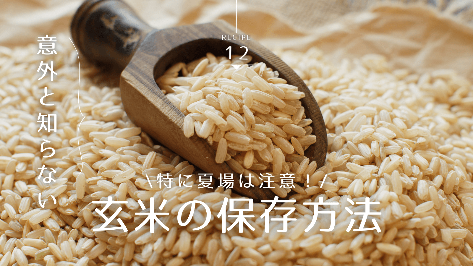 玄米の保存方法